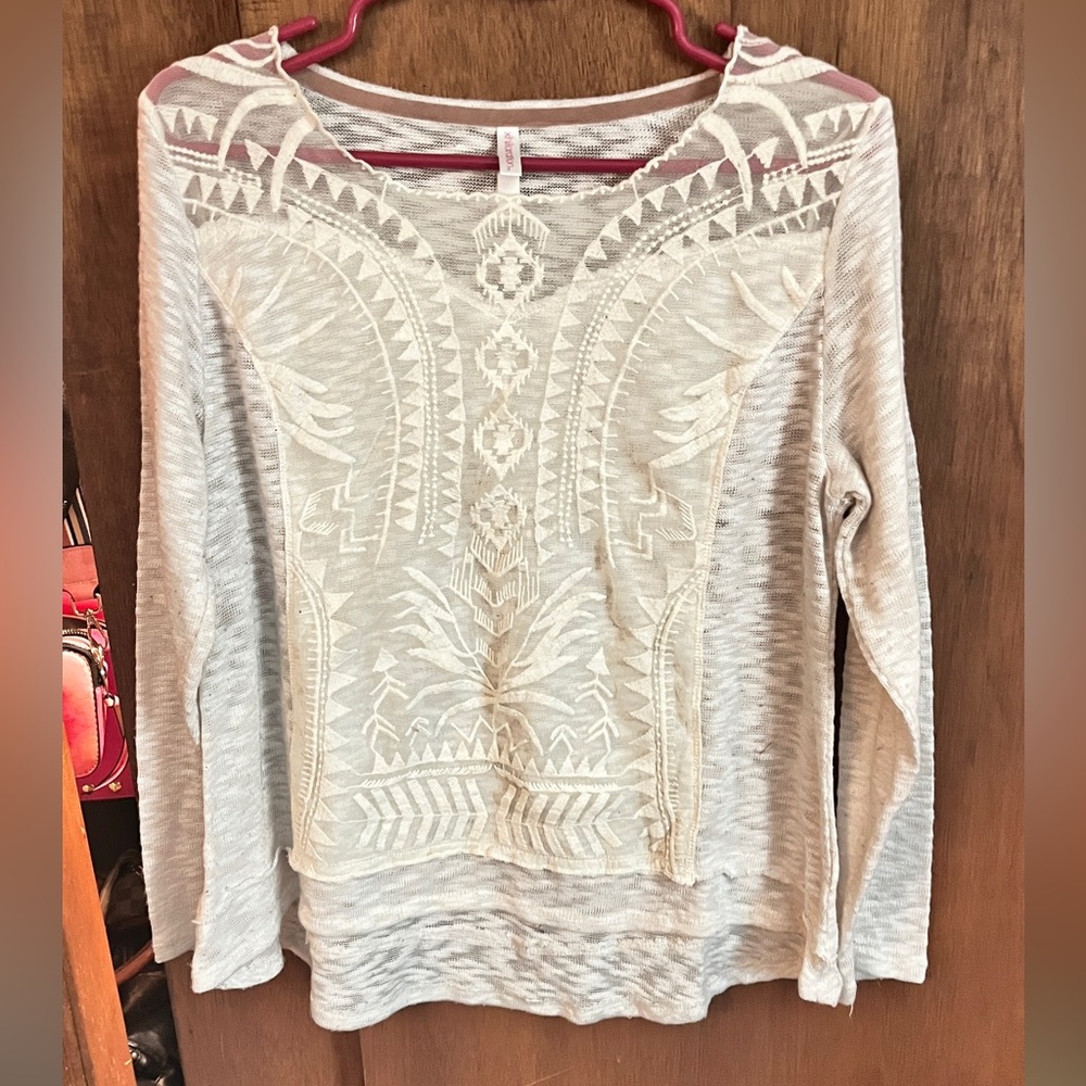 cream sweater